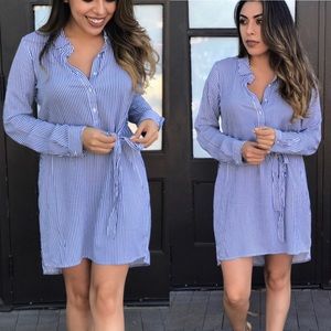 Dresses - Blue pinstripe dress Dresses - Blue pinstripe dress
